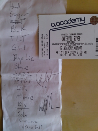 2009 Setlist